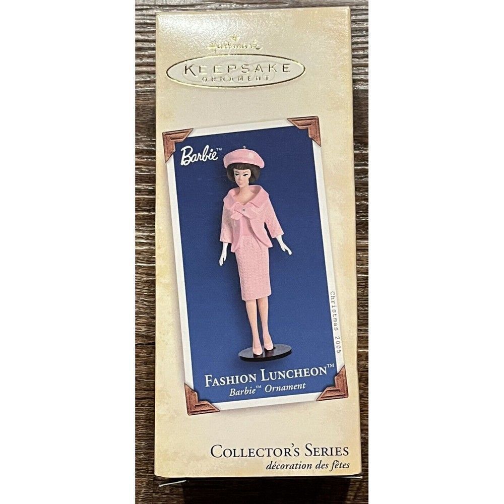 Hallmark Barbie Fashion Luncheon Ornament 2005 NIB Christmas Tree Collectible